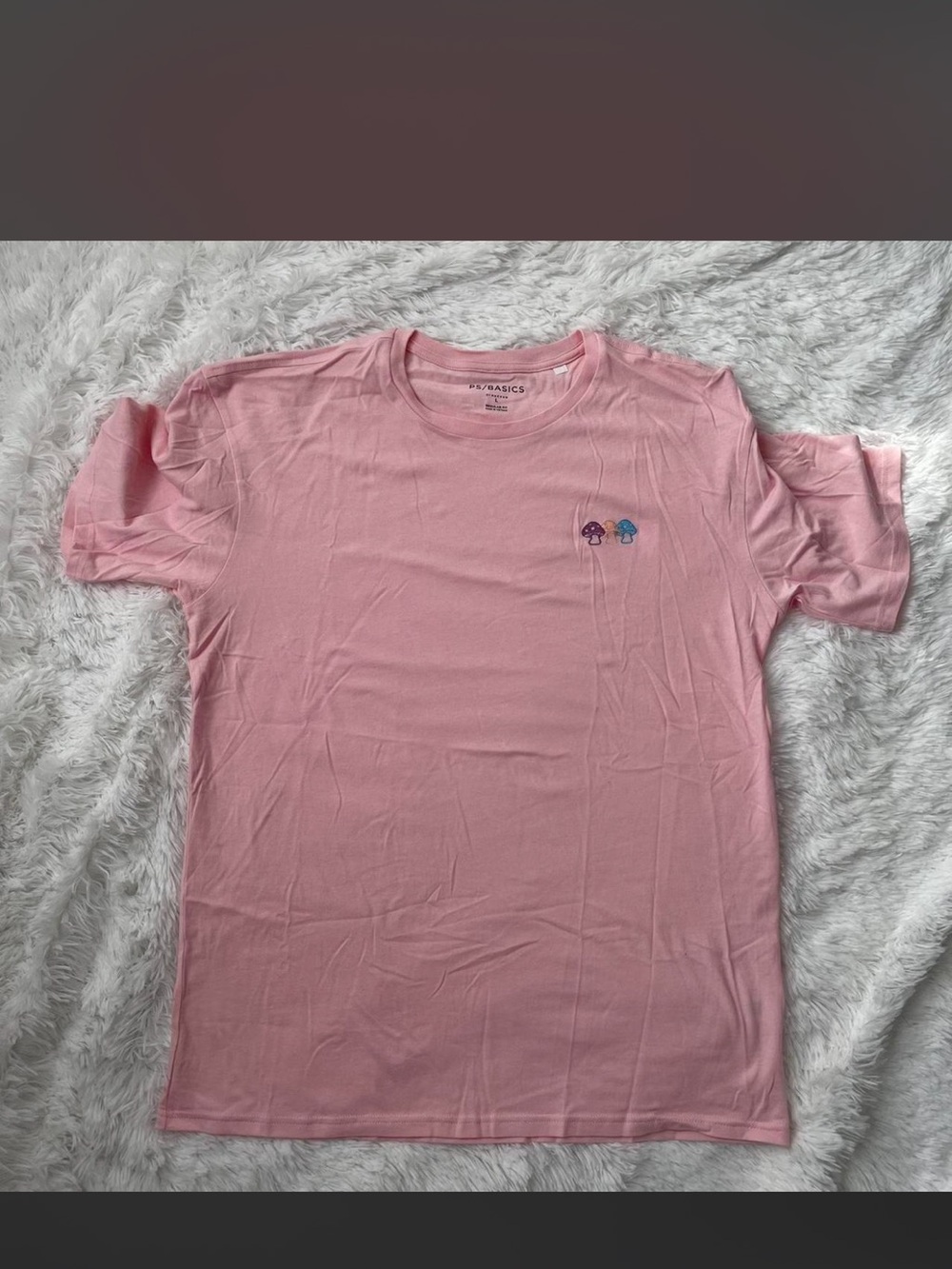 PacSun PS/BASICS Pink Crewneck Tee